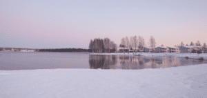Saxviken in Mora in December. Photo: Pei Liang